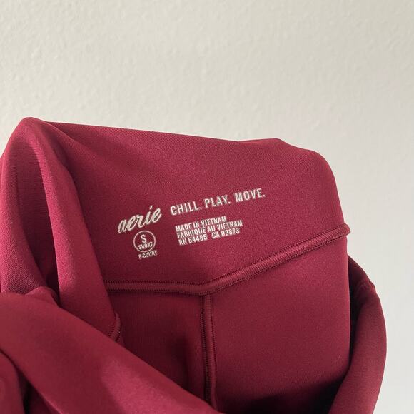 Aerie Red Real Me High Waisted Cropped Leggings (S Short) - Picture 6 of 6